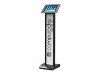 Compulocks Universal Secure Enclosure "Rokku" (Premium Line) with BrandMe Floor Stand KioskBlack