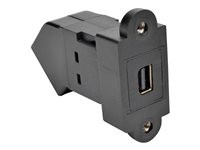 Tripp Lite Mini DisplayPort to DisplayPort Keystone Panel Mount Coupler Angled F/F