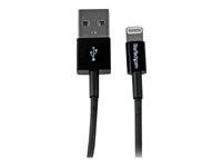 StarTech.com 1m Black Apple Slim Lightning to USB Cable for iPhone iPad