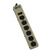 Tripp Lite Waber Power Strip Metal 5-15R 6 Outlet 5-15P 6' Cord